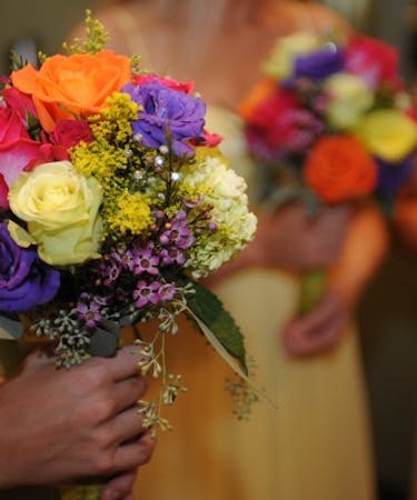 Bright and Bedazzled Bridesmaid Bouquet