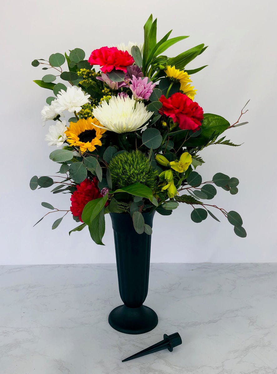 Gravesite Bouquet DFW (TX) SameDay Flower Delivery Bice's Florist