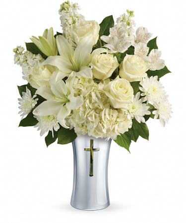 Shining Cross Religious Funeral Flowers Fort Worth Tx