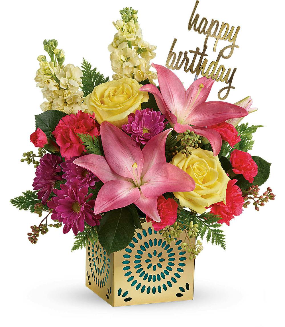 Blooming Birthday Dallas Forth Worth Tx Birthday Flowers Delivered Bice S Florist